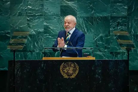 Nova York (NY), 23/09/2025 - Presidente da República, Luiz Inácio Lula da Silva, durante a abertura do Debate Geral da 80.ª Sessão Ordinária da Assembleia Geral das Nações Unidas. Foto: Ricardo Stuckert/PR