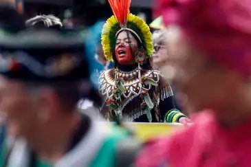 Belém (PA), 14/11/2025 - Marcha Global pelo Clima, evento paralelo à COP30. Foto: Bruno Peres/Agência Brasil