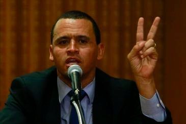  O delegado da Polícia de Homicídios da Capital, Giniton Lages fala à imprensa sobre o caso Marielle Franco e Anderson Gomes no Palácio Guanabara, zona sul do Rio de Janeiro